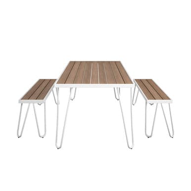 Novogratz Paulette Outdoor/Indoor Table and Bench Set