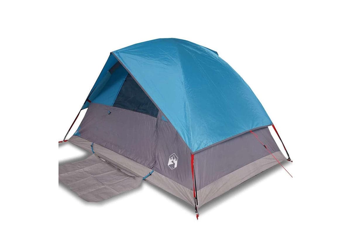 Vidaxl Camping Tent Dome 4-person Blue Waterproof