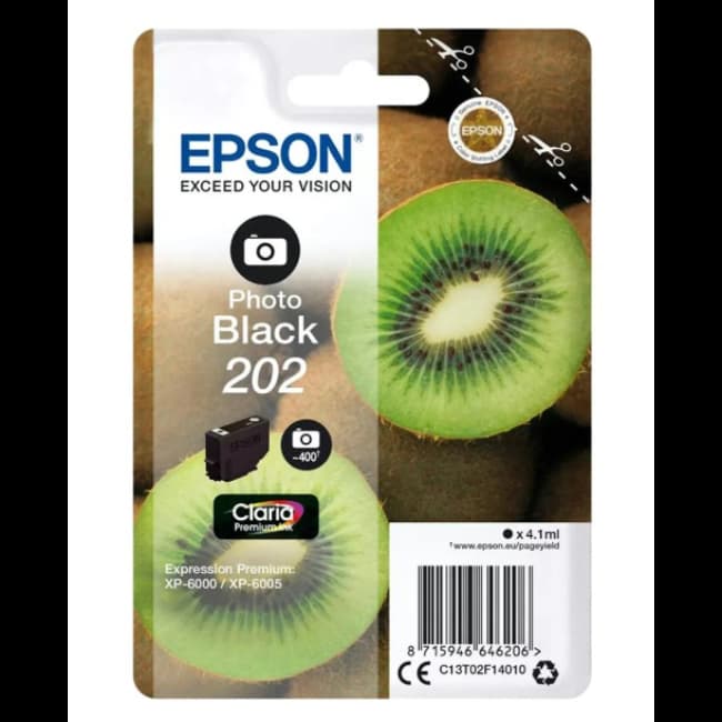 Epson 202 Kiwi Claria Premium Black Ink | C13T02F14010