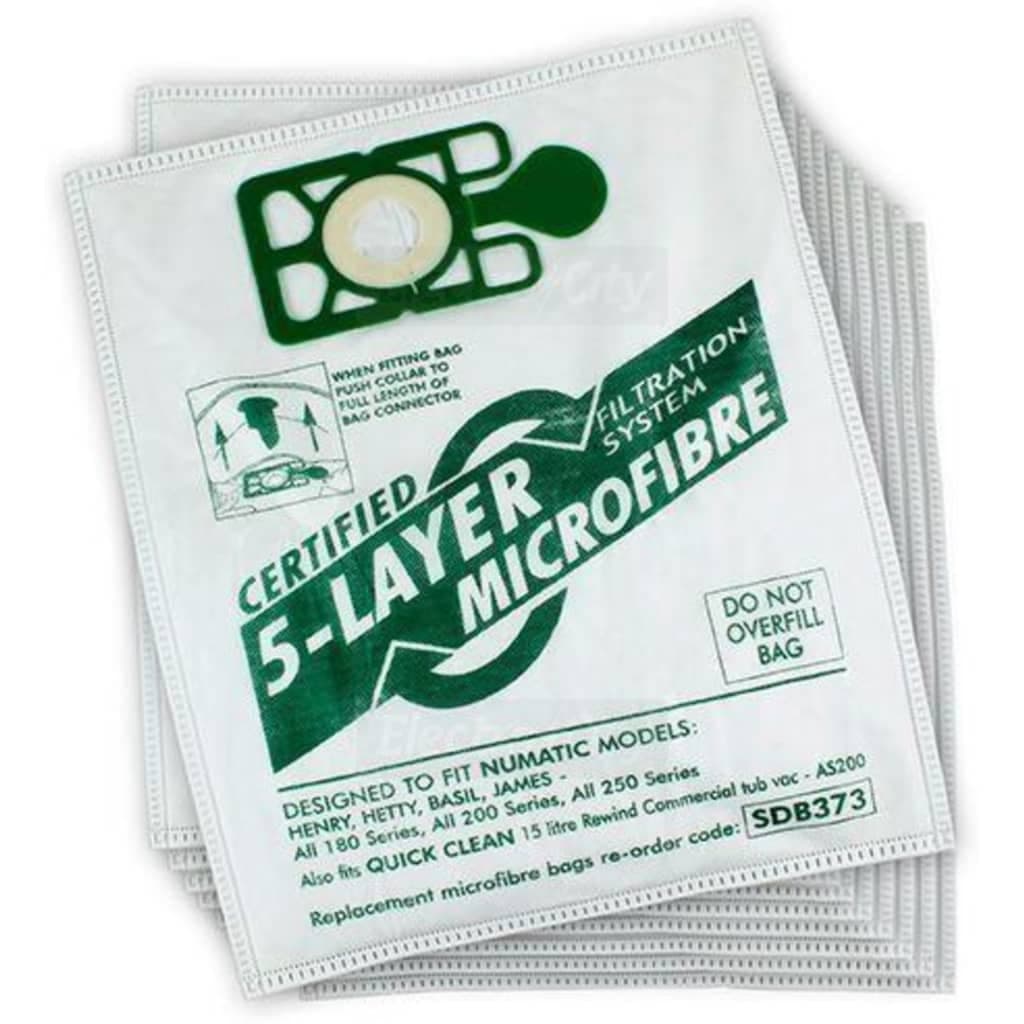Henry Numatic AS200 Microfibre Vacuum Dust Bags | 10 Pack