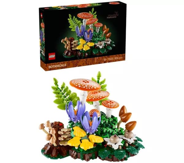LEGO Botanicals 11505 Woodland Mushrooms Set for Adults