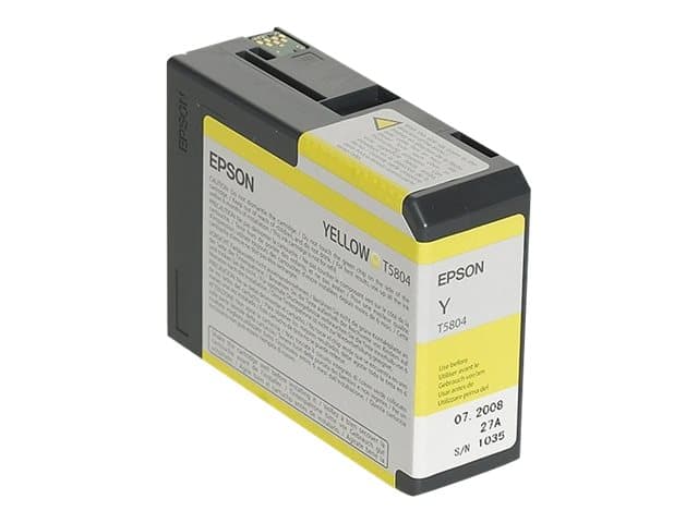 EPSON - Ink Cartridges, T580400, Singlepack, 1 x 80.0 ml Yellow