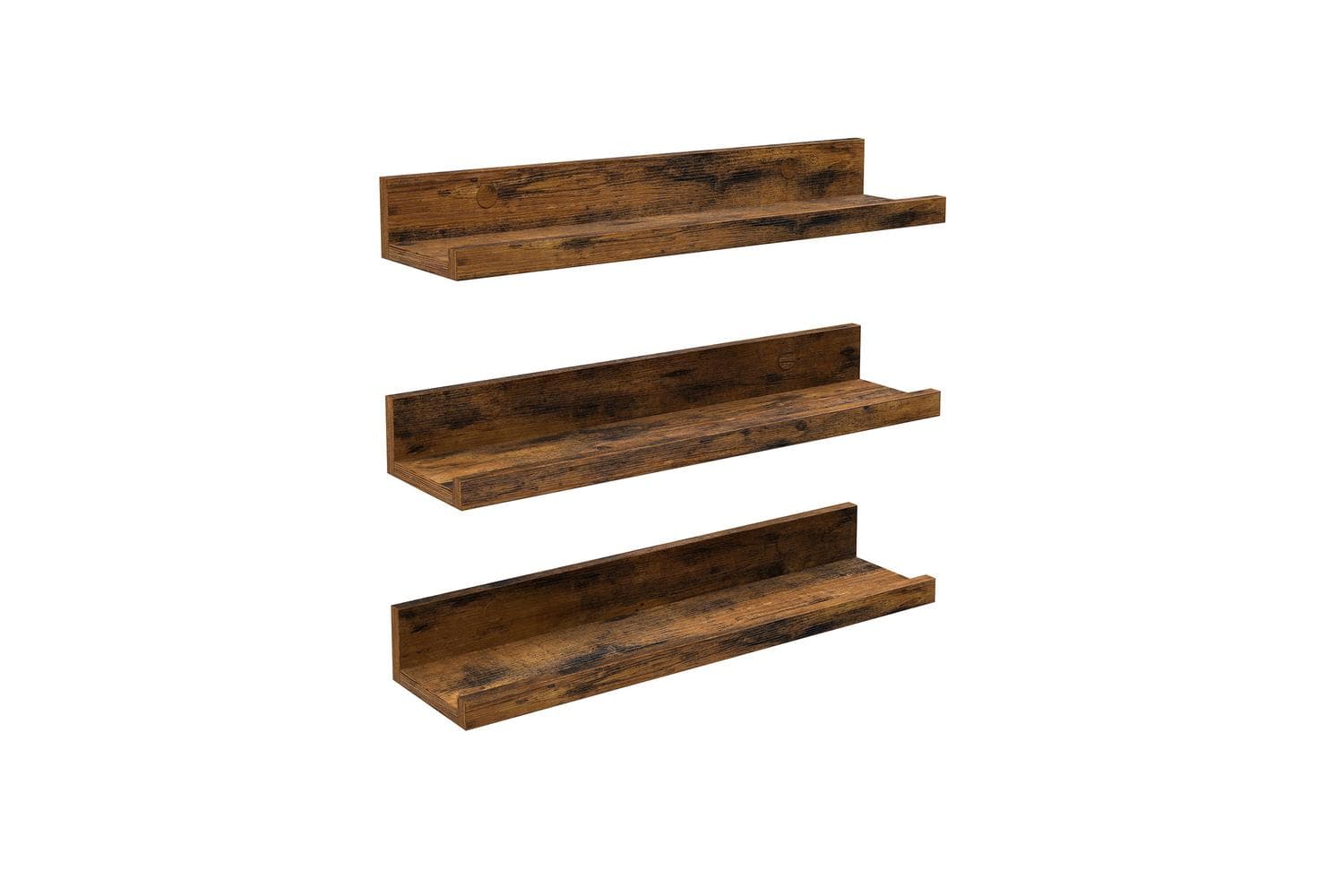 Vasagle Wall Shelves Set Of 3 | Rustic Brown