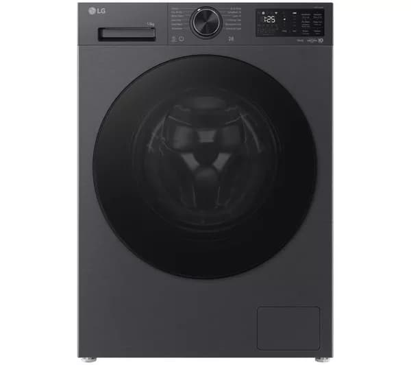 LG Series 5 AI Direct Drive F4X5013TBB 13 kg 1400 Spin Washing Machine - Matte Black