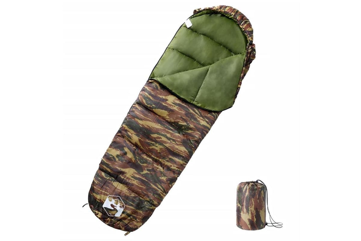 Vidaxl Mummy Sleeping Bag For Adults Camping 3 Seasons