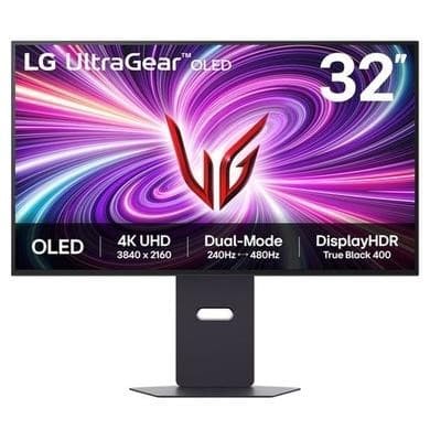 LG UltraGear 32GS95UV 32" OLED Dual Mode 4K UHD 240Hz Full HD 480Hz 0.03ms Gaming Monitor