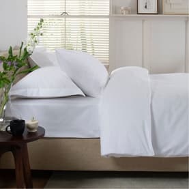 800 Thread Count Fitted Sheet White