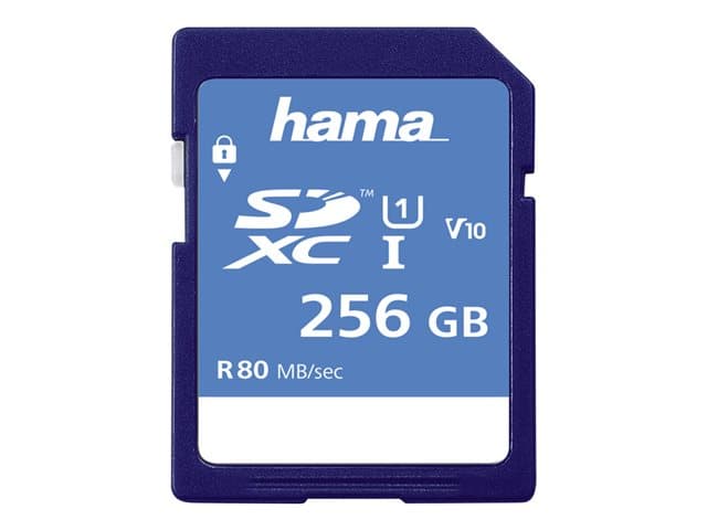HAMA - Memory Fast - flash memory card - 256 GB - SDXC UHS-I