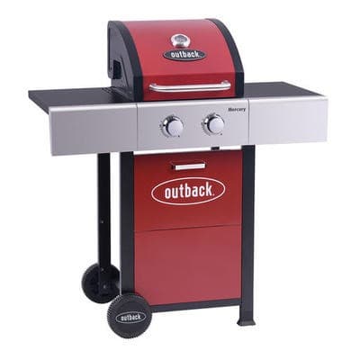 Outback OUT371147 Mercury 2 Burner Gas BBQ - Red