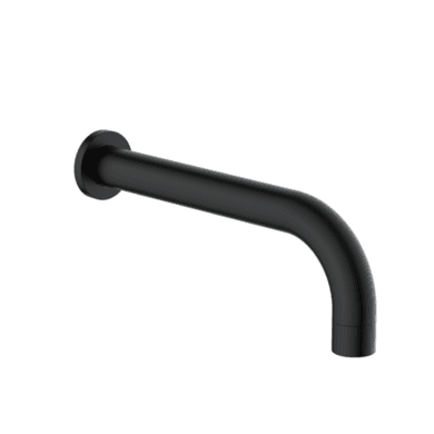 ONLY OPENED - Matt Black Wall Mounted Bath Spout - Arissa