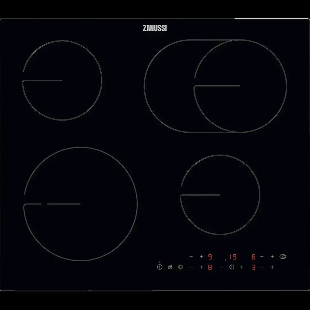 Zanussi 4 Zone Electric Ceramic Hob | Black