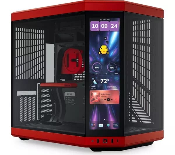 HYTE Y70 Touch Infinite E-ATX Mid-Tower PC Case - Black Cherry