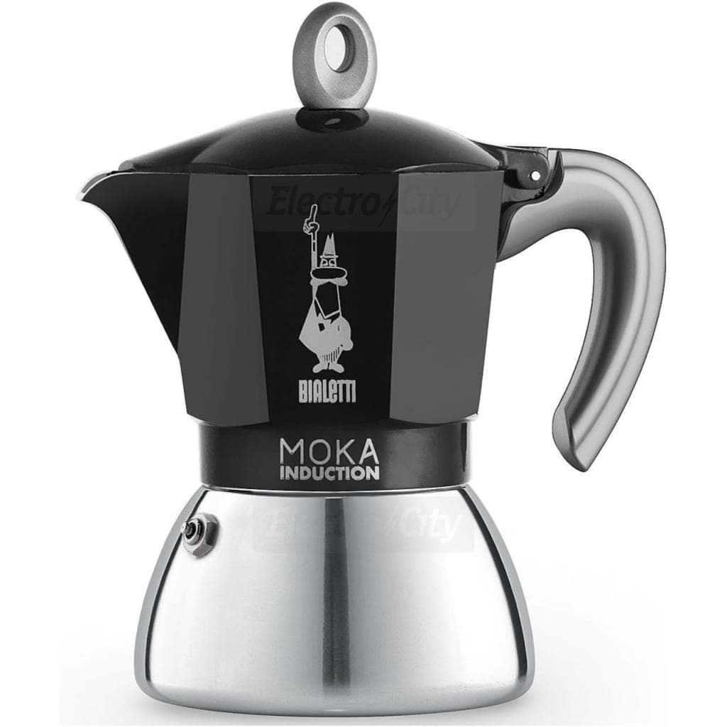 Bialetti New Moka Induction 6 Cup Stovetop Coffee Maker | Black