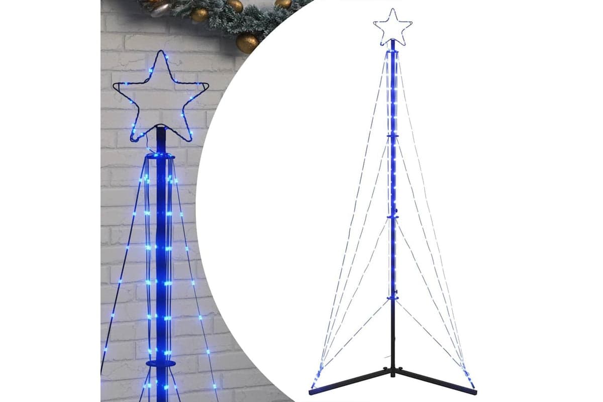 Vidaxl Led Christmas Tree 363 Leds Blue 182 Cm