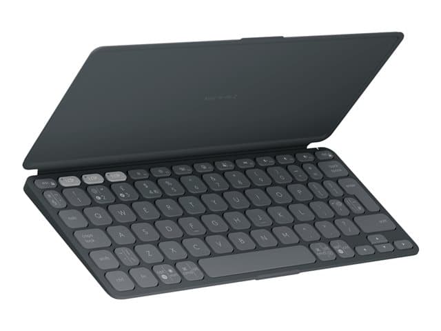 LOGITECH - Keys-To-Go 2 - Keyboard - built-in cover - wireless - Bluetooth LE - QWERTY - UK - graphite