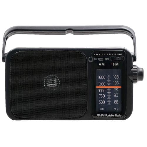 HOMESOUND            AM-FM KITCHEN MAINS BATTERY RADIO