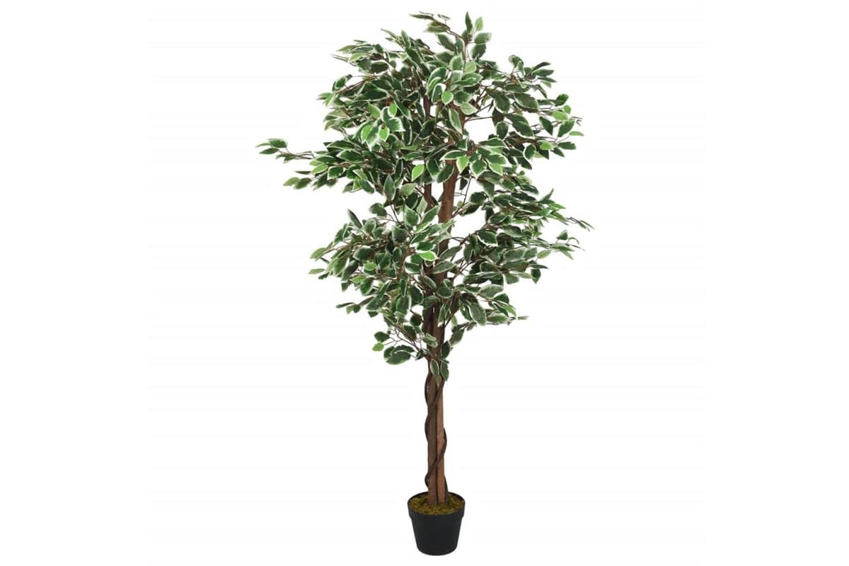 Artificial Ficus Tree 378 Leaves 80 Cm Green