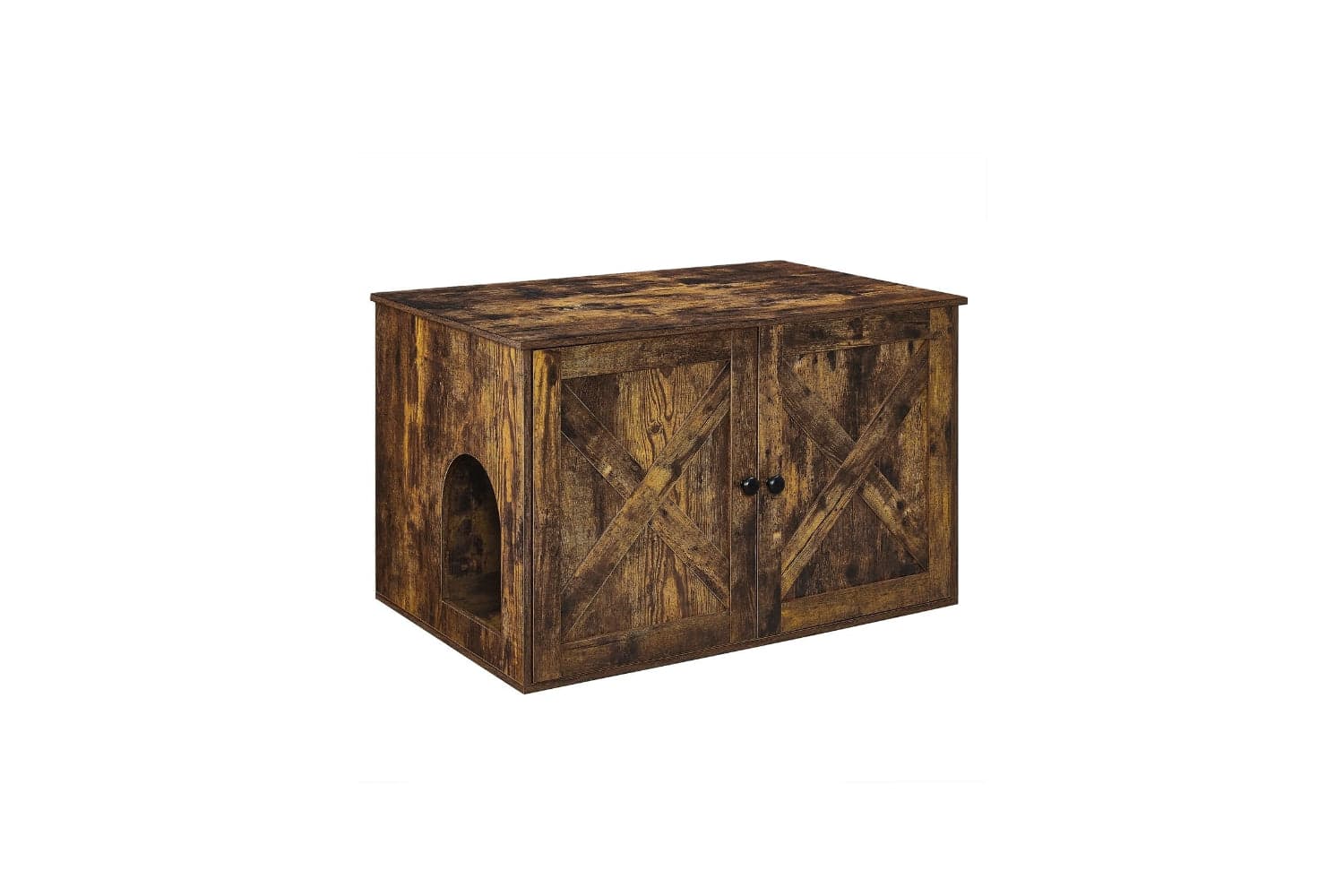 Feandrea Hidden Cat Litter Box Enclosure | Rustic Brown