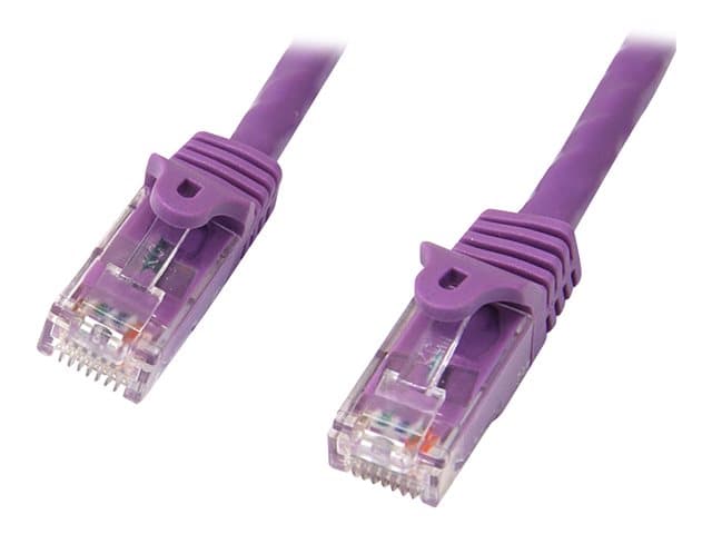 STARTECH.COM - Startech 2m CAT6 Ethernet Cable, 10 Gigabit Snagless RJ45 650MHz 100W PoE Patch Cord, CAT 6 10GbE UTP Network Cable w/Strain Relief, Purple, Wiring is UL Certified/TIA - Category 6 - 24AWG (N6PATC2MPL) - patch cable - 2 m - purple