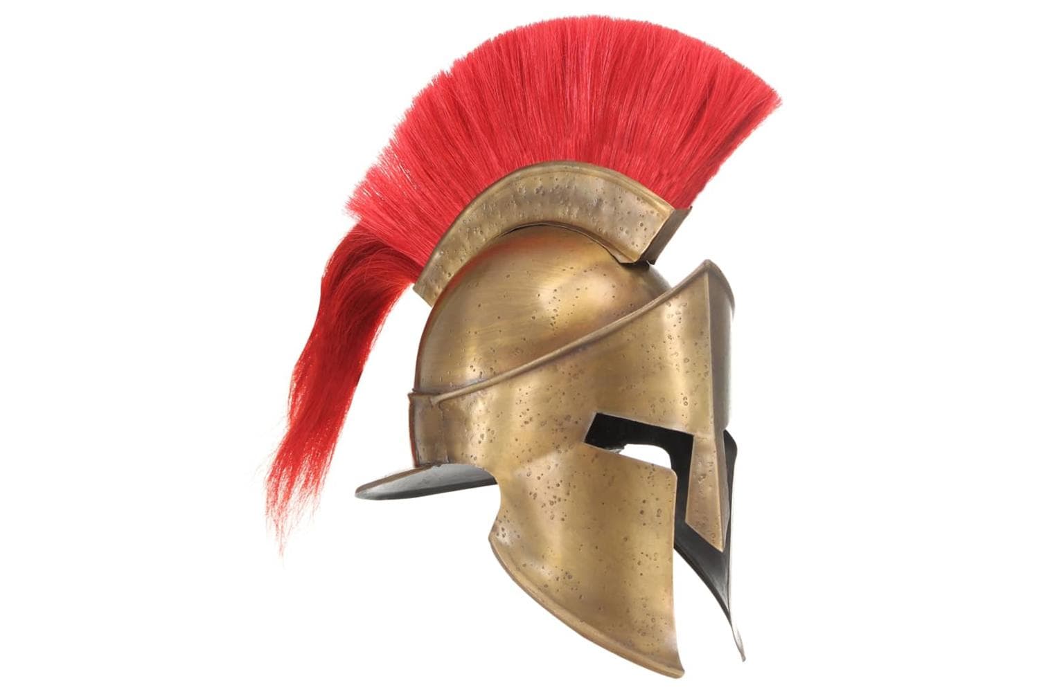 Vidaxl 286227 Greek Warrior Helmet Antique Replica Larp Brass Steel