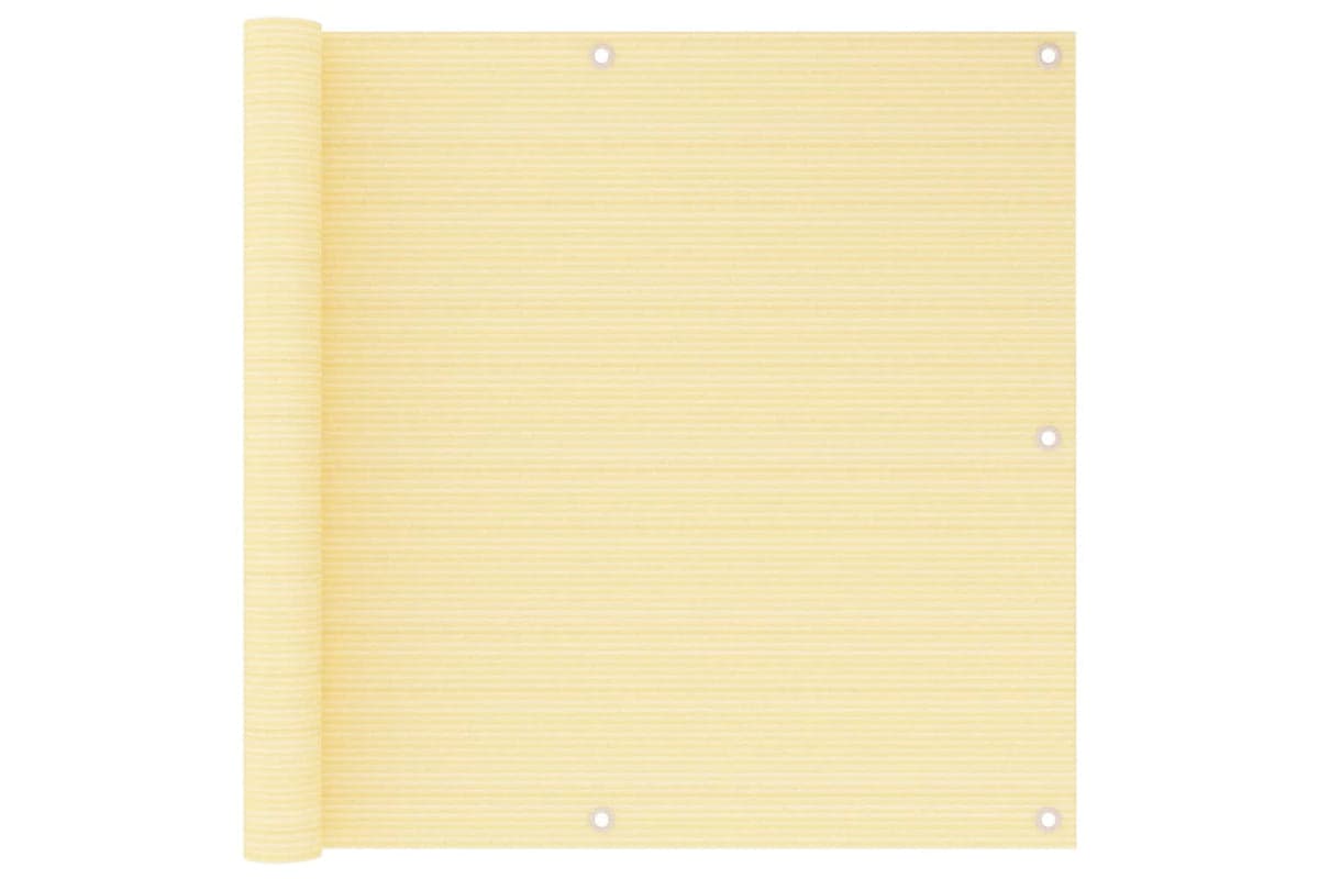 vidaXL 310914 Balcony Screen Beige 90x500cm Hdpe