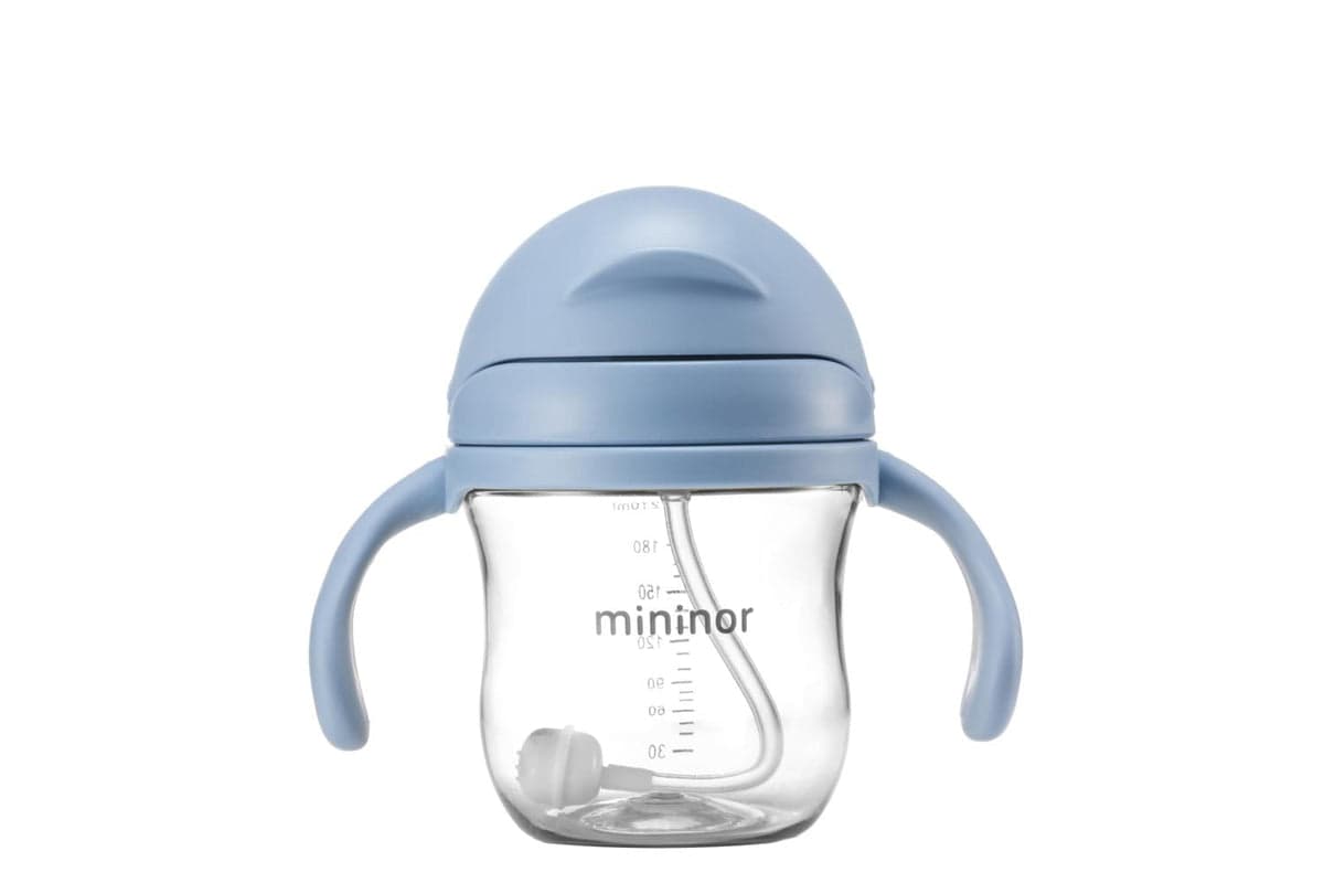 Mininor Straw Bottle | 220ml | Blue