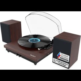 Majority Moto Plus 1000002997, Bluetooth Turntable & Bookself Speaker, Walnut