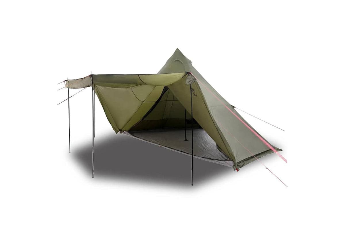 Vidaxl Family Tent Tipi 8-person Olive Green Waterproof