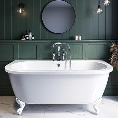 Park Royal Freestanding Double Ended Back to Wall Bath