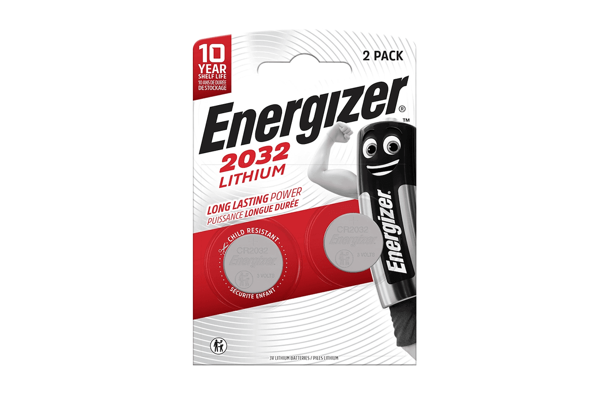 Energizer CR2032 Lithium Coin Batteries | 2 Pack | ENR-CR2032-2PK