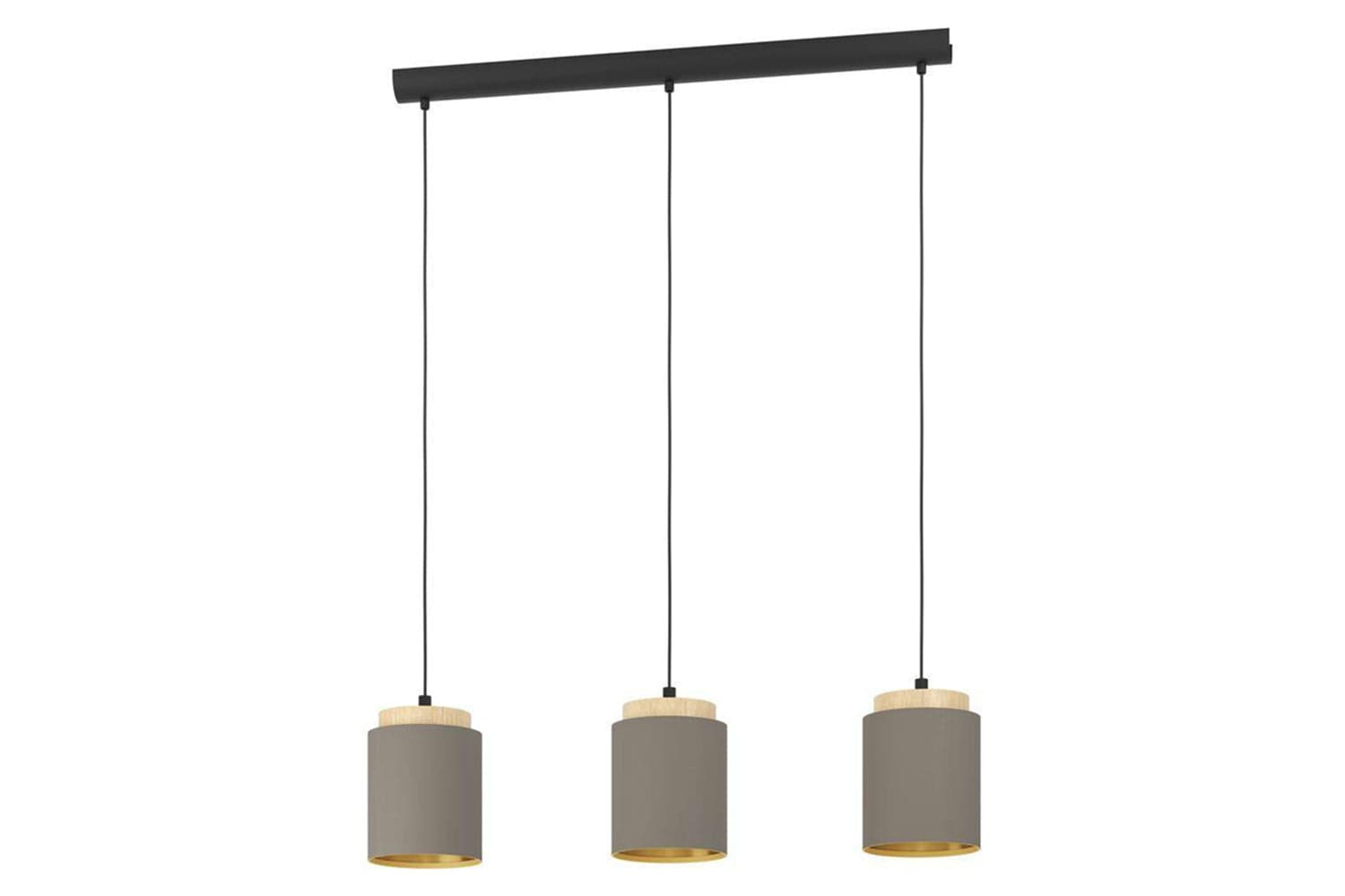 Eglo | Albariza 3-light Pendant Light | Cappucino/Gold