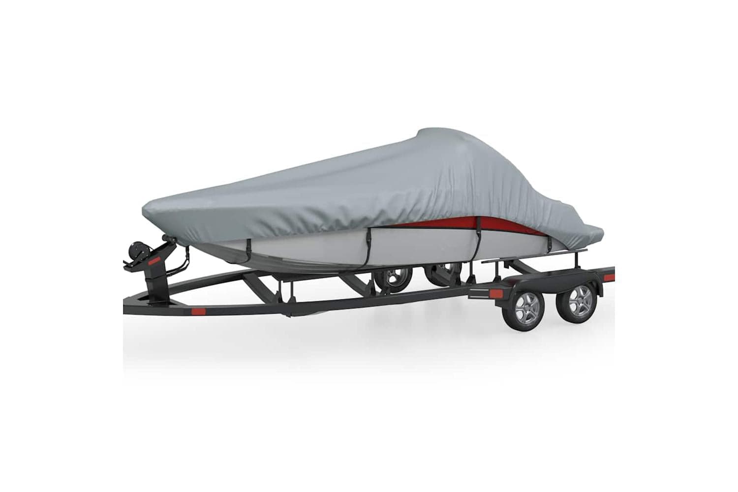 vidaXL 90430 Boat Cover Grey Length 610-671cm Width 254cm