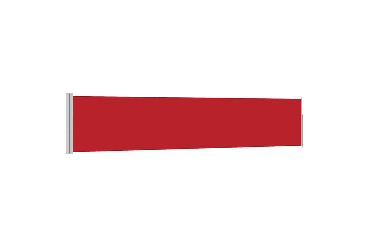 vidaXL 48385 Patio Retractable Side Awning 100x500cm Red