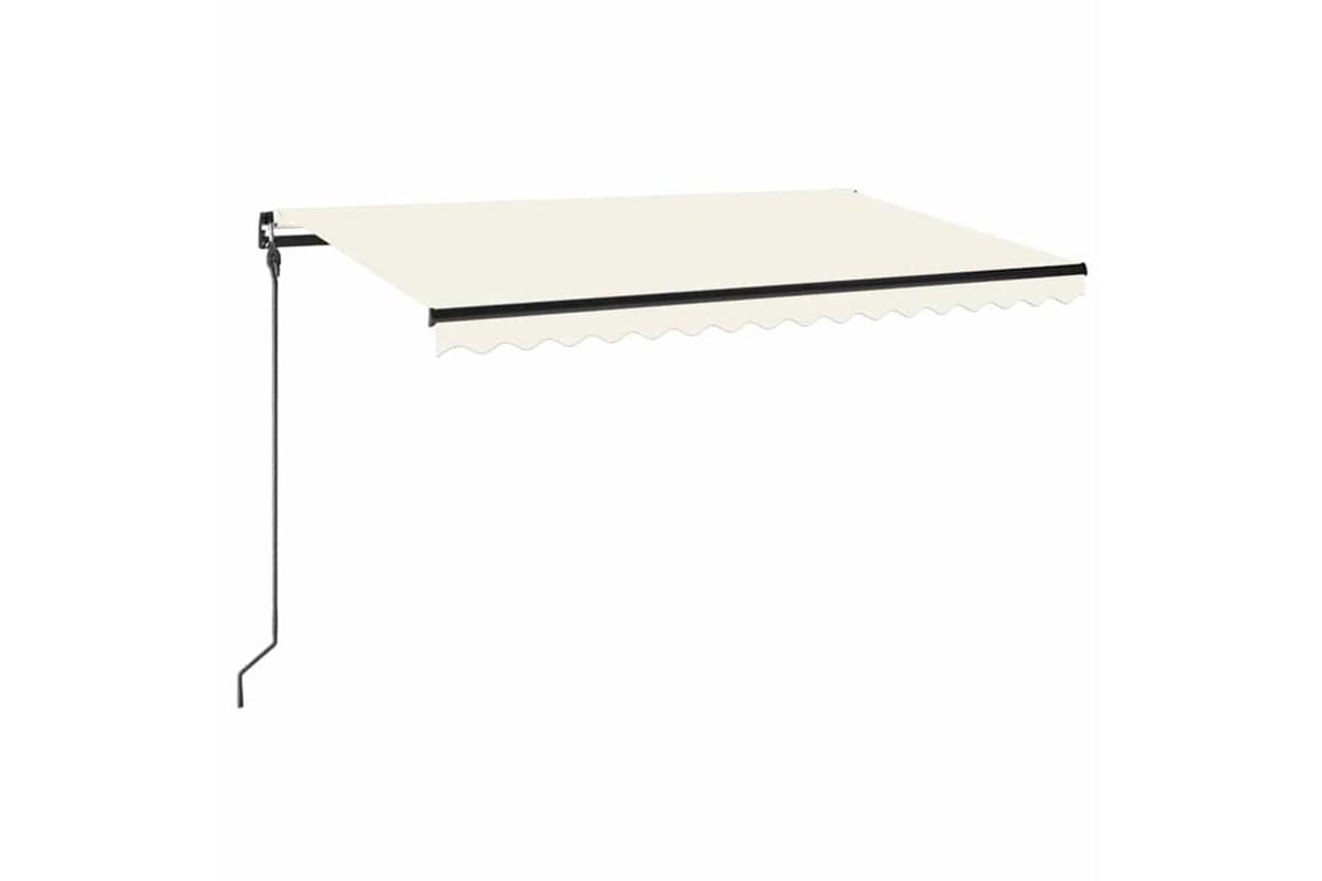 vidaXL 3069117 Manual Retractable Awning 450x300cm Cream