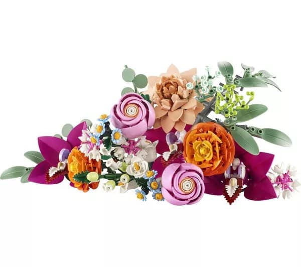LEGO Botanicals 10342 Pretty Pink Flower Bouquet Set for Adults