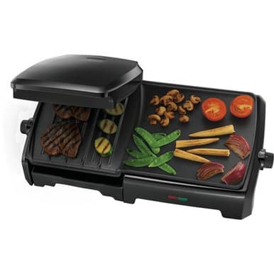 George Foreman Large Grill & Griddle Variable Temperature Black | 23450