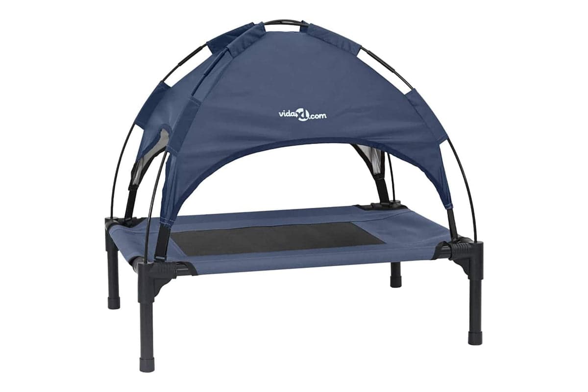 Dog Bed Navy Blue S Steel
