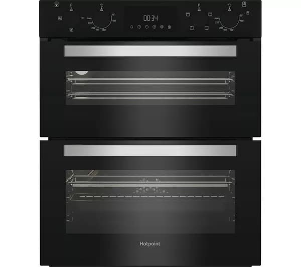HOTPOINT DUH 10D B Electric Built-under Double Oven - Black