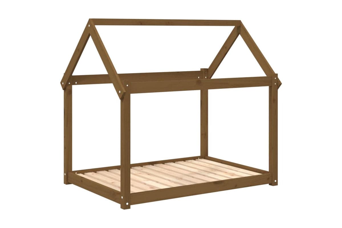 Dog Bed Honey Brown 111x80x100 Cm Solid Wood Pine