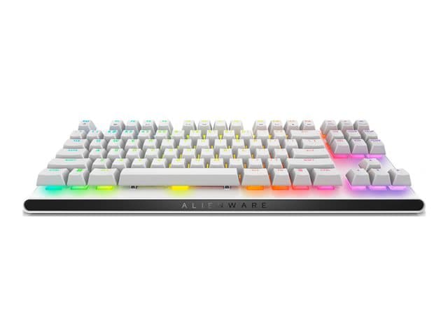 DELL - Alienware AW420K - Keyboard - tenkeyless - backlit - USB - QWERTY - US - key switch: CHERRY MX Red - lunar light