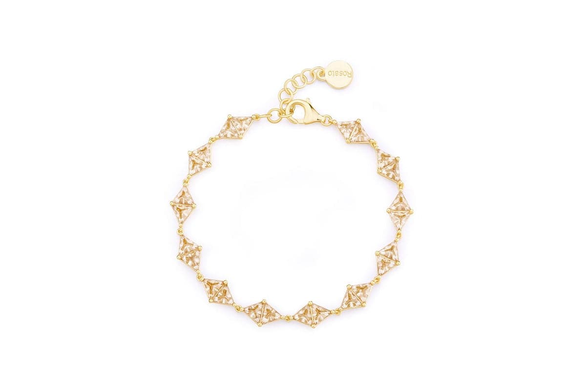 Rosato Rzvt14 - Elegant Vittoria Yellow Gold Bracelet By Rosato