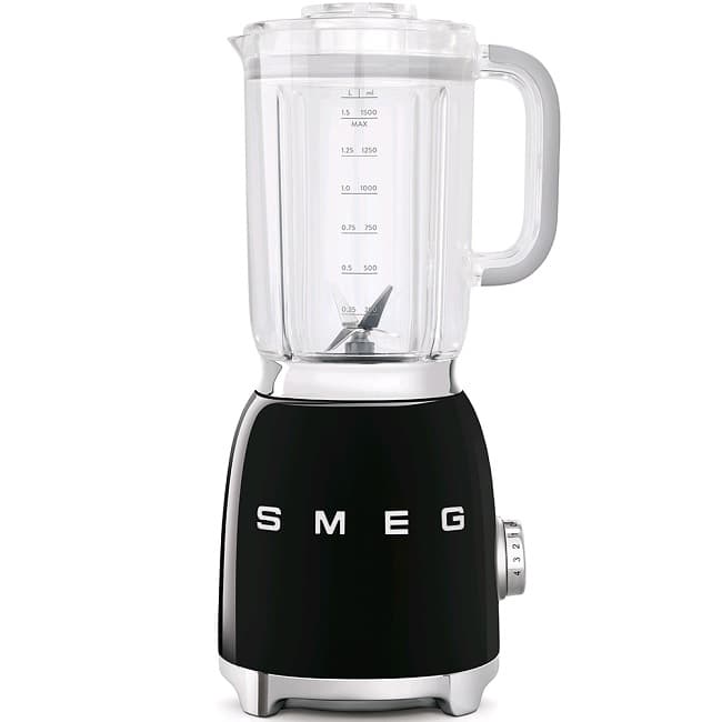 Smeg 50's Retro Style Black Blender | BLF01BLUK
