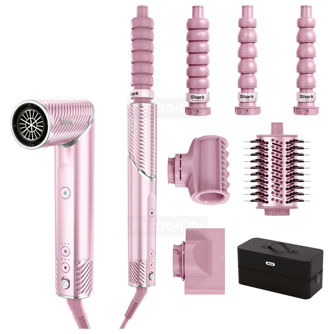 Shark FlexStyle IonCurl Hair Styler and Dryer with Coanda Curlers | Pink