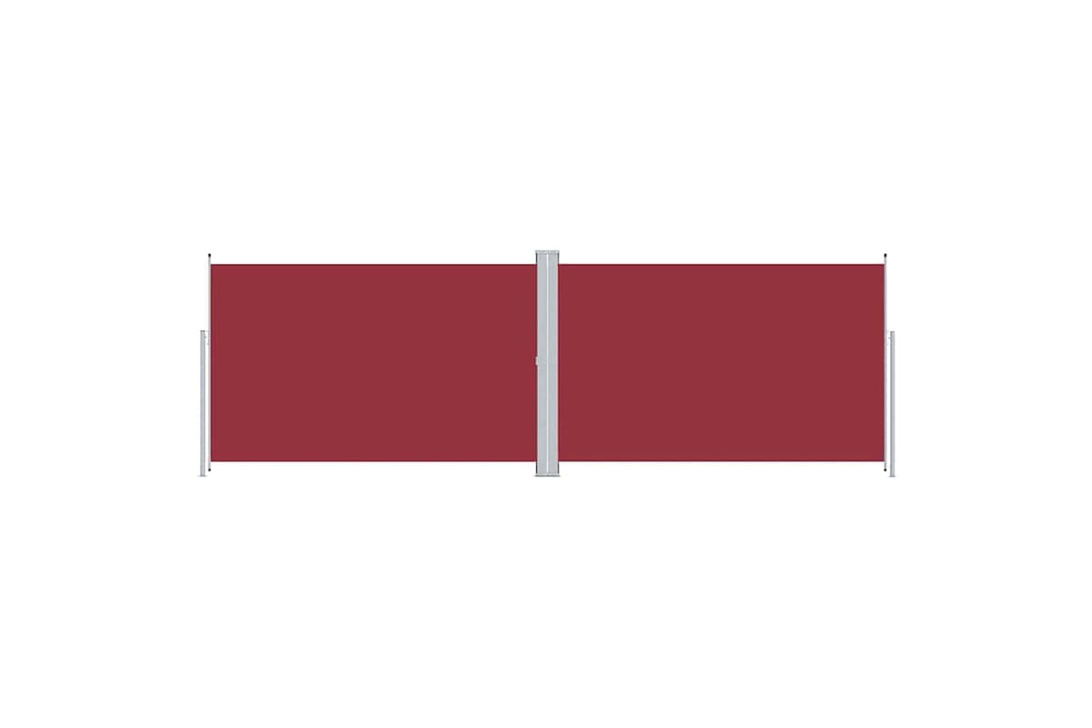 vidaXL 318011 Retractable Side Awning Red 200x600cm