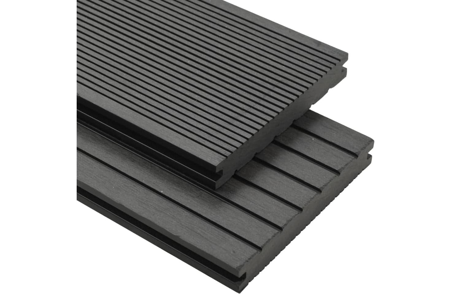 Vidaxl 275666 Wpc Solid Decking Boards With Accessories 10 M