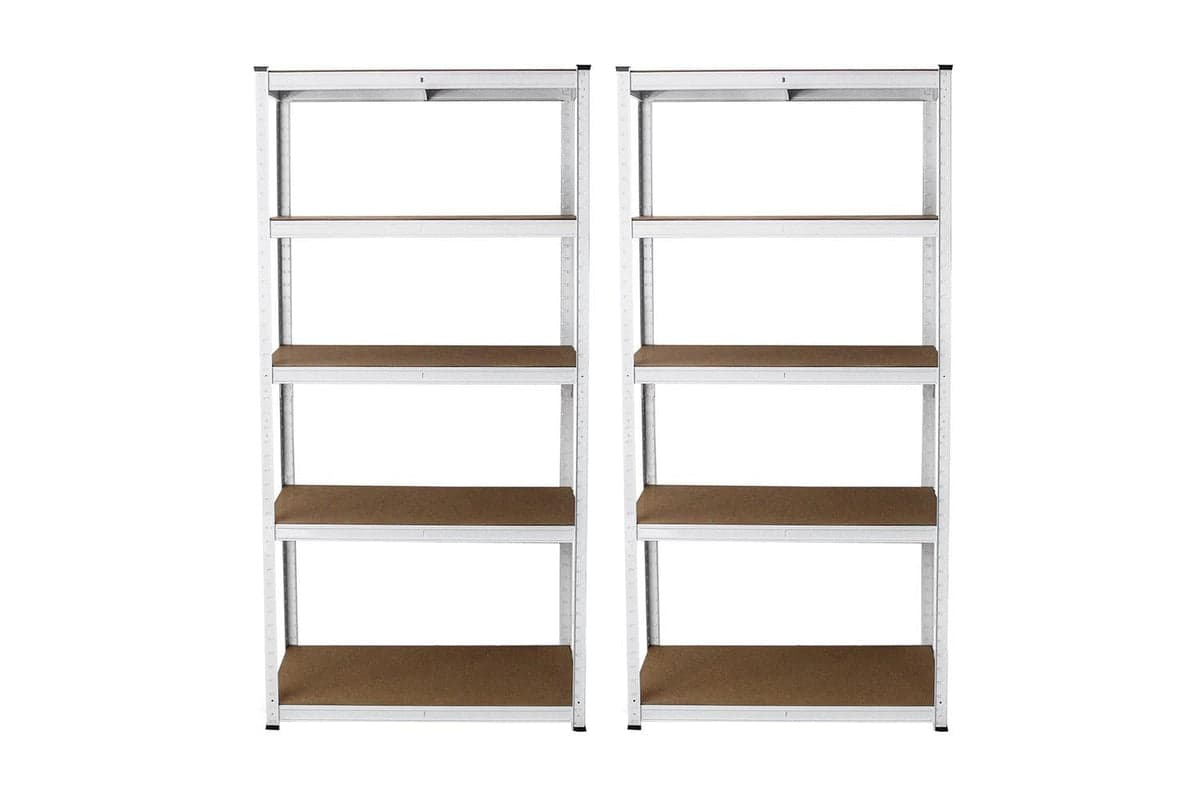 Monstershop 25245 - 2 X White Racking Units 90 X 40 X 180