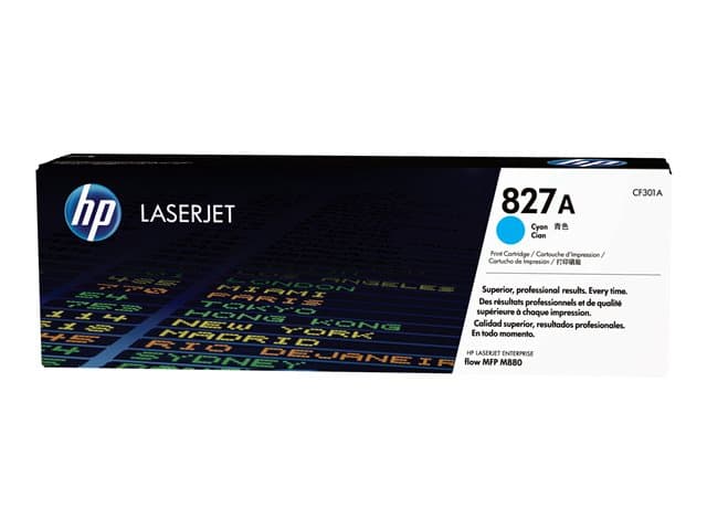 HP - 827A - cyan - original - LaserJet - toner cartridge (CF301A)