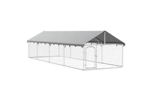 Vidaxl Outdoor Dog Kennel With Roof 600x200x150 Cm