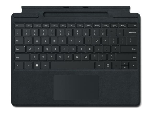 MICROSOFT - Surface Pro Signature Keyboard - Keyboard - with accelerometer, trackpad, Surface Slim Pen 2 storage and charging tray - QWERTY - UK - black - for Surface Pro 8, Pro 9