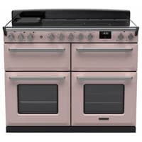 Rangemaster Estel Deluxe 110cm Induction Range Cooker - Pale Pink with Chrome Trim | ESDLB110EIPPPK/CM1